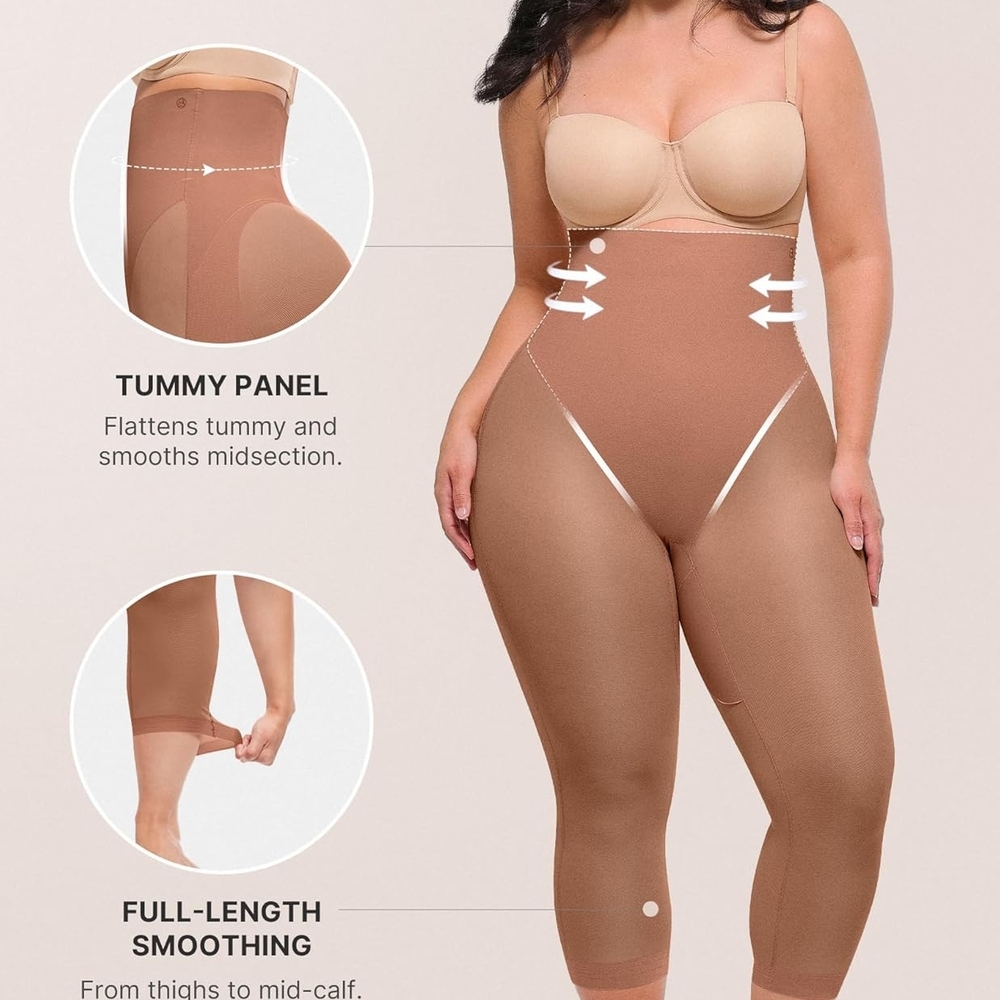 High-Waist Shapewear in Brown - Picture 3 of 13